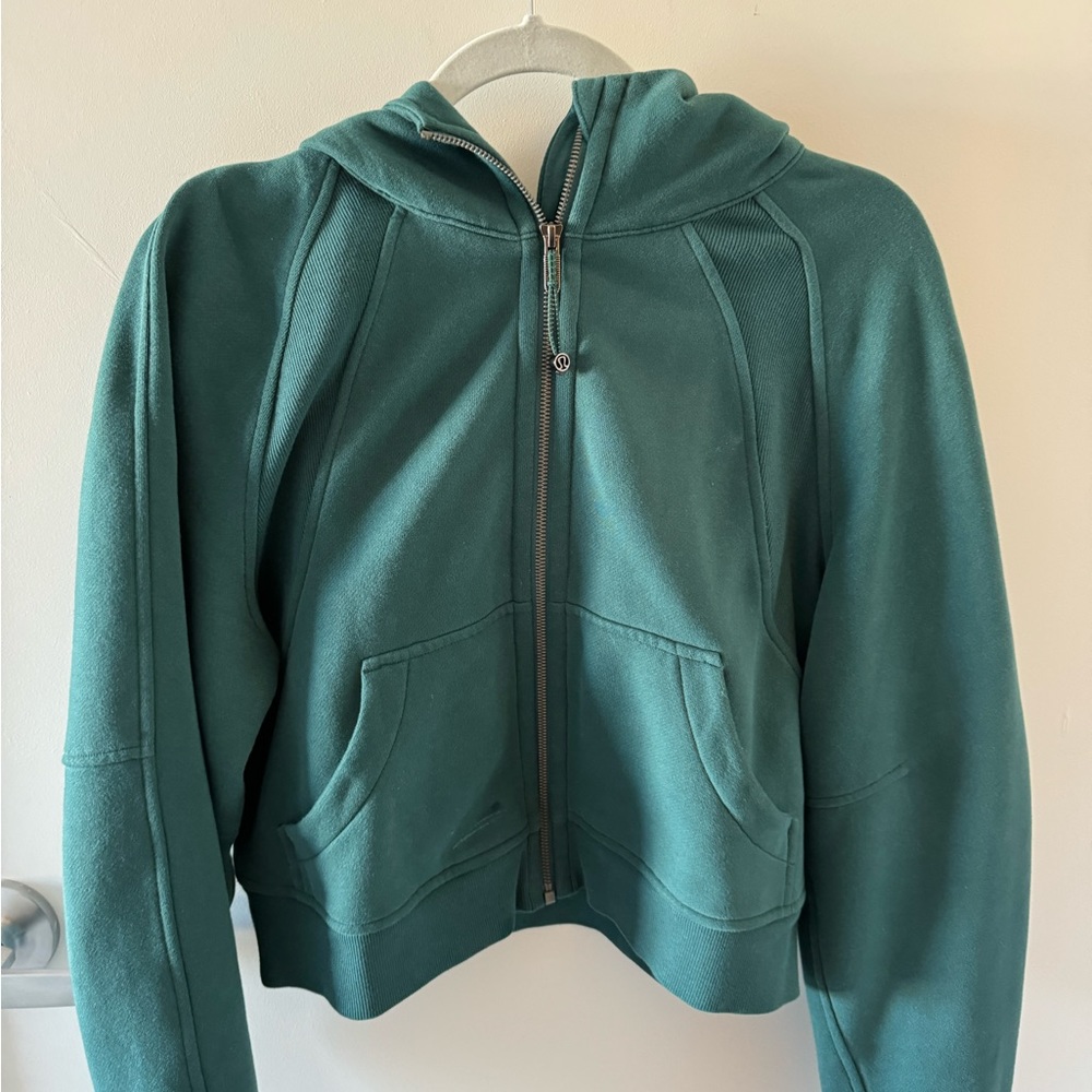 Lululemon Forest Green Scuba Full Zip